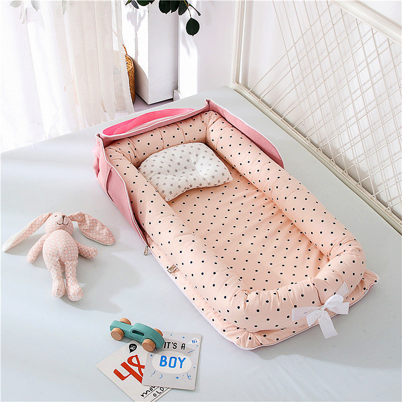 Portable Baby Bed – Soft, Snug, and Travel-Ready