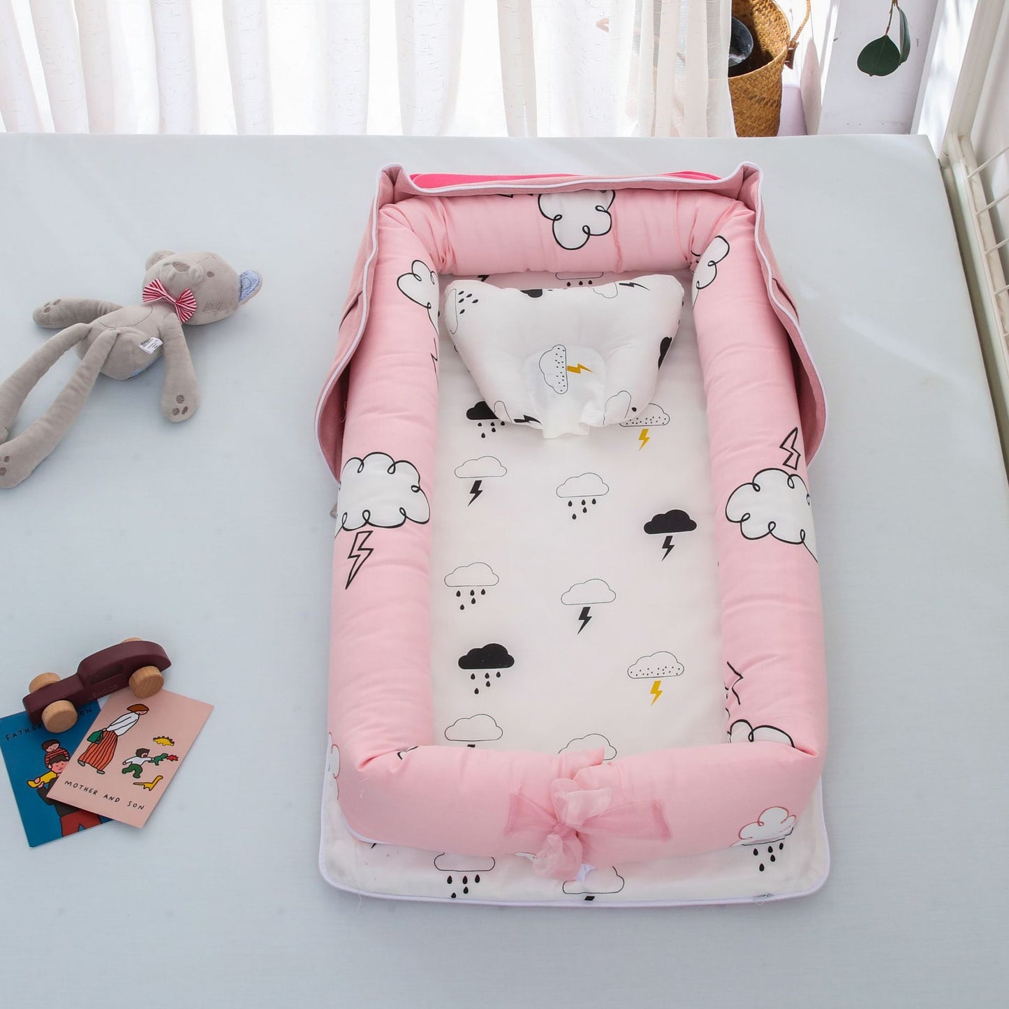 Portable Baby Bed – Soft, Snug, and Travel-Ready