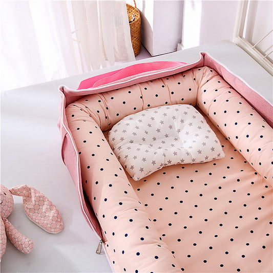 Portable Baby Bed – Soft, Snug, and Travel-Ready