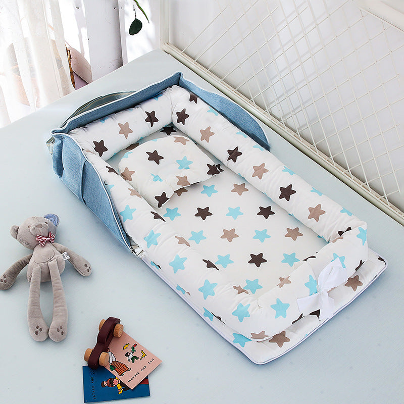 Portable Baby Bed – Soft, Snug, and Travel-Ready
