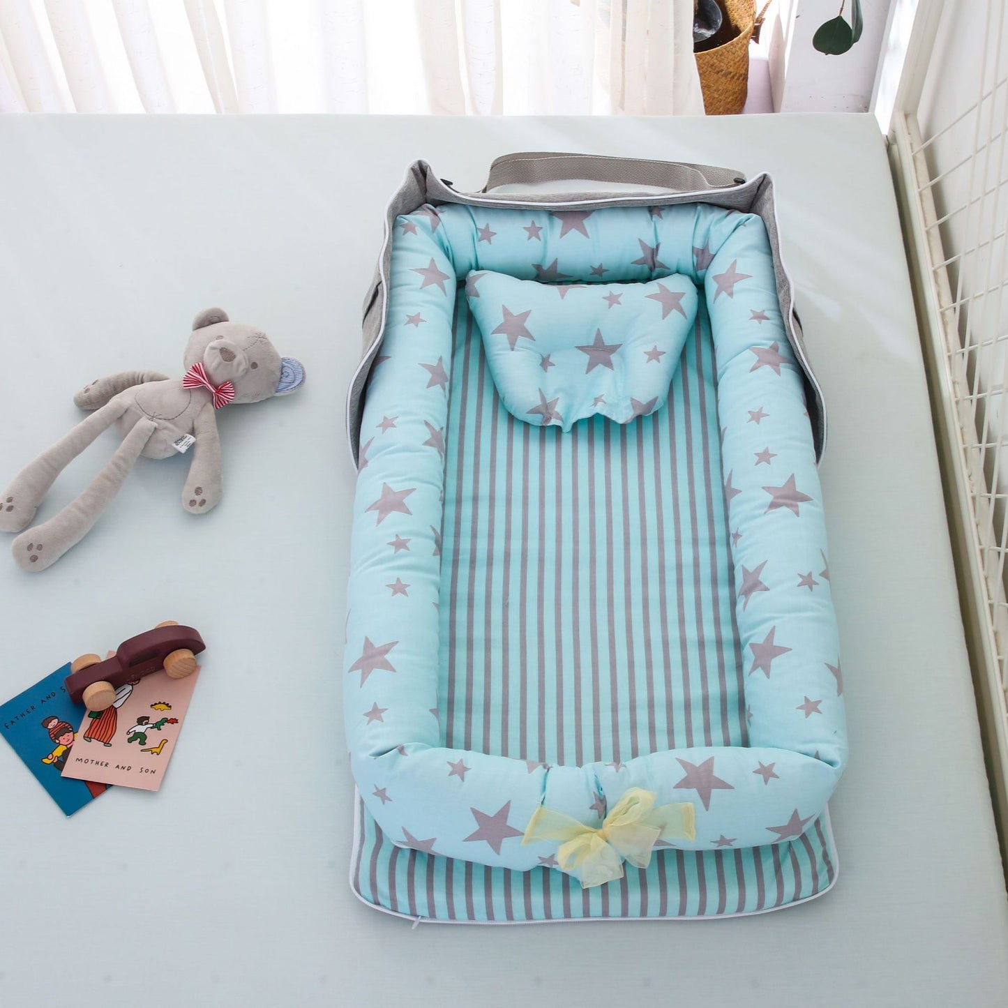 Portable Baby Bed – Soft, Snug, and Travel-Ready