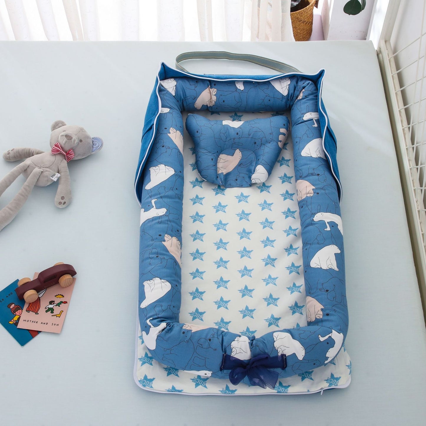 Portable Baby Bed – Soft, Snug, and Travel-Ready