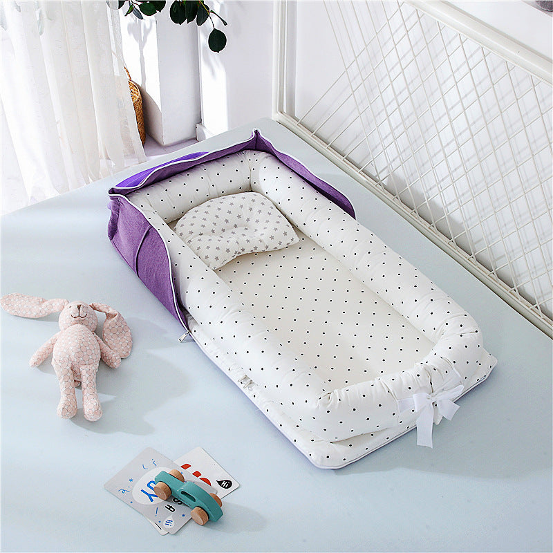 Portable Baby Bed – Soft, Snug, and Travel-Ready