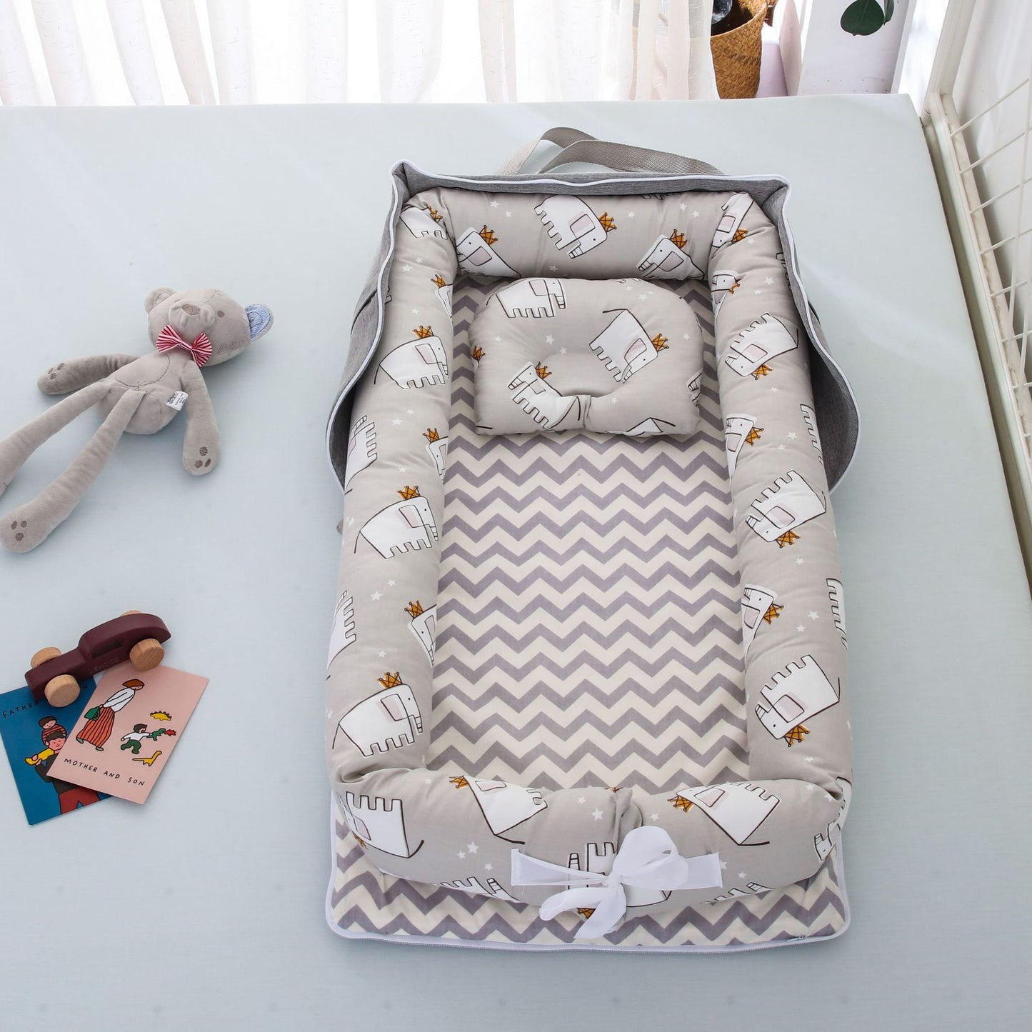 Portable Baby Bed – Soft, Snug, and Travel-Ready